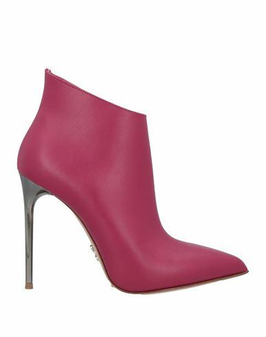 Sergio Levantesi Woman Ankle boots Fuchsia Leather Cover