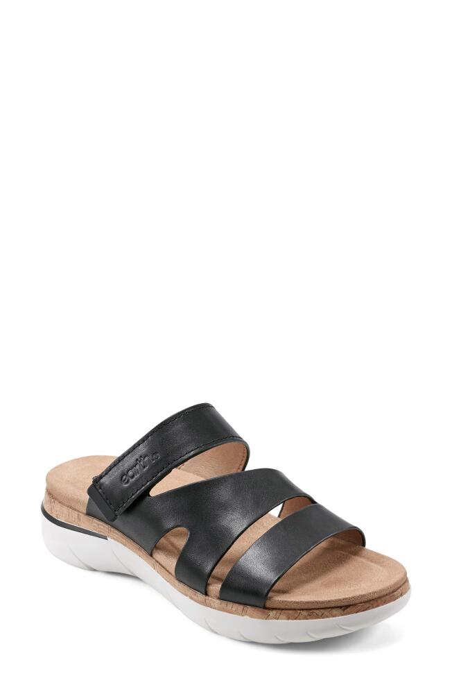 Earth Ralli Platform Slide Sandal in Black Cover