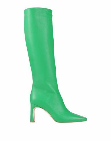 Liu ·jo Woman Boot Green Soft Leather Cover