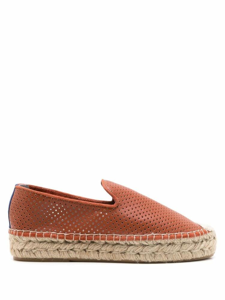 Blue Bird Shoes perforated leather espadrilles - Brown Cover