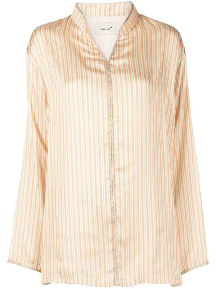 Bambah striped long-sleeve shirt - Orange Cover