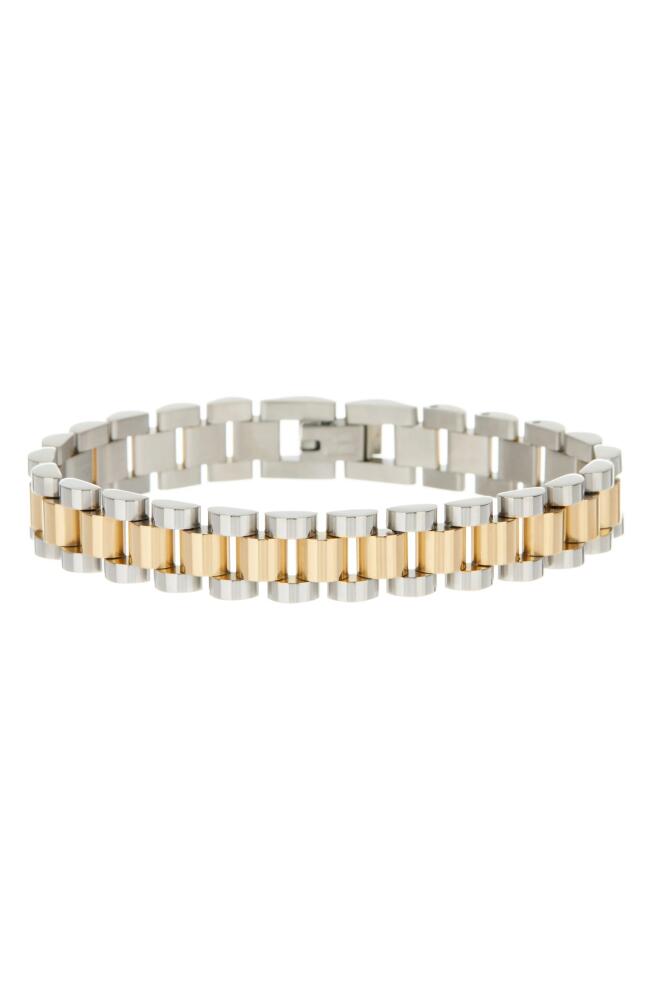 Luv AJ Timepiece Two-Tone Chain Bracelet in Combo Cover