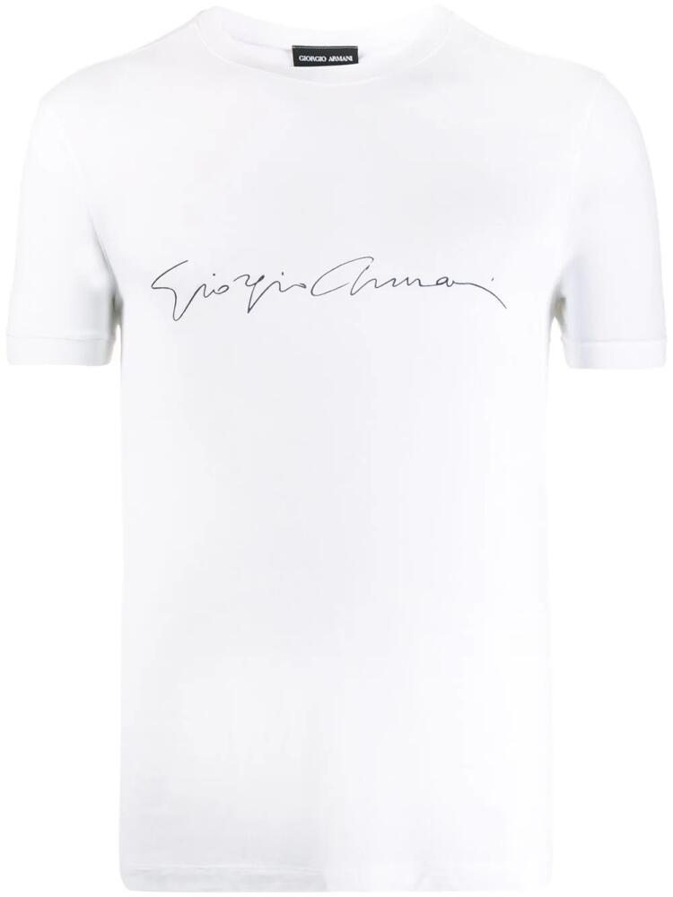 Giorgio Armani branded T-shirt - White Cover