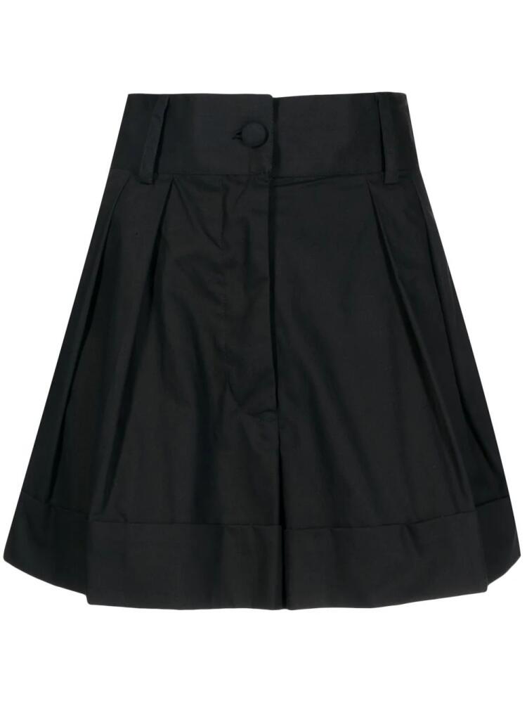 Bambah pleated high-waist shorts - Black Cover