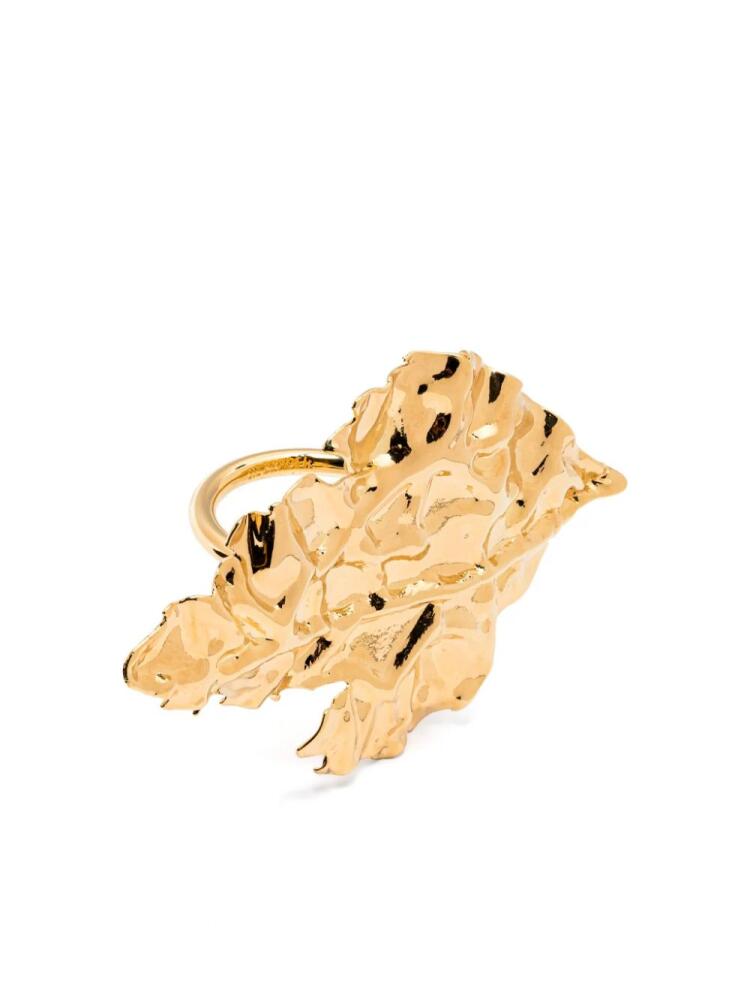 Jil Sander Leaf ring - Gold Cover