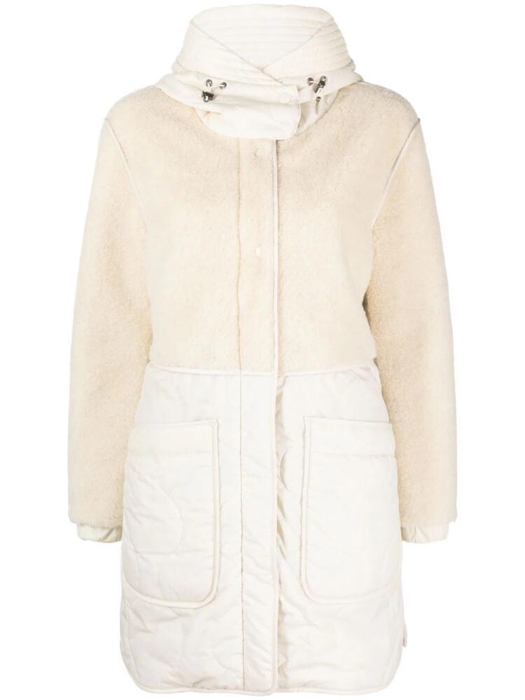 Woolrich Alba panelled parka - Neutrals Cover