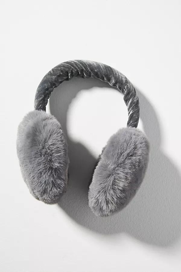 By Anthropologie Velvet Fuzzy Earmuffs Cover