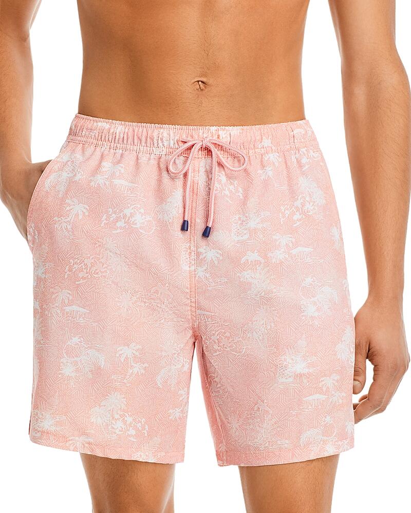 Peter Millar Crown Printed Drawstring 7 Swim Trunks Cover