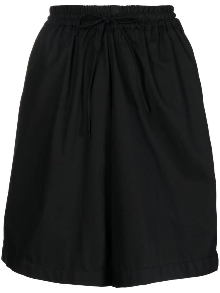 Bambah drawstring-waist poplin bermuda shorts - Black Cover