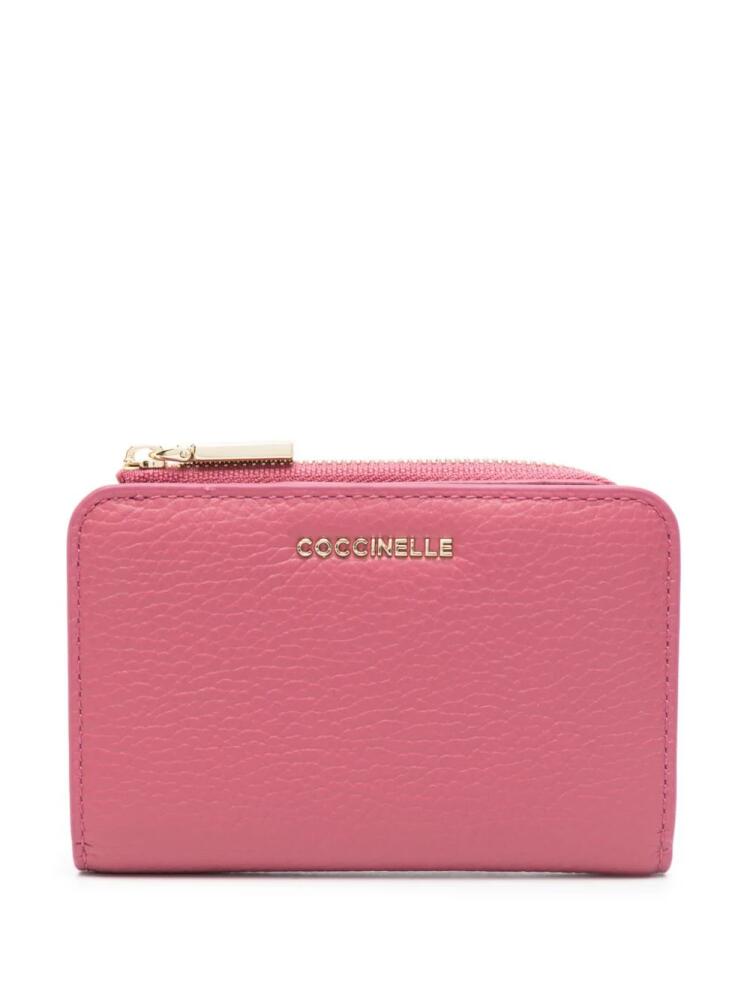 Coccinelle Metallic Soft wallet - Pink Cover