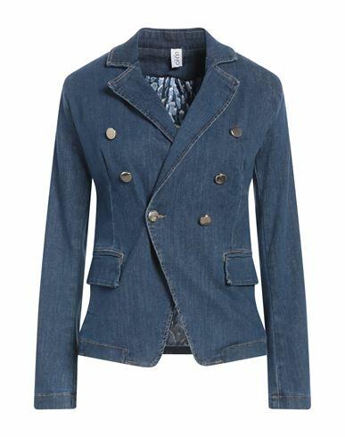 Liu •jo Woman Denim outerwear Blue Cotton, Polyester, Elastane Cover