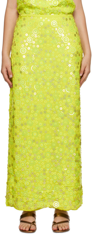 Saks Potts Green Lynn Maxi Skirt Cover