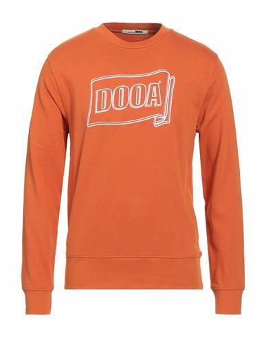 Dooa Man Sweatshirt Orange Cotton Cover