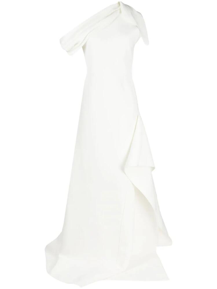 Maticevski asymmetric off-shoulder gown - White Cover