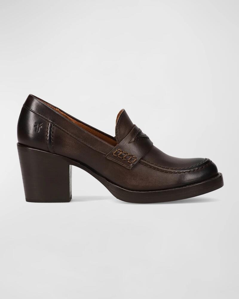 Frye Jean Calfskin Heeled Loafers Cover