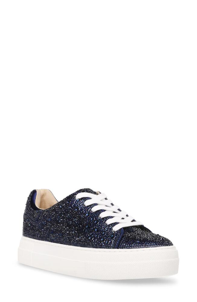 Betsey Johnson Sidny Crystal Pavé Platform Sneaker in Navy Cover