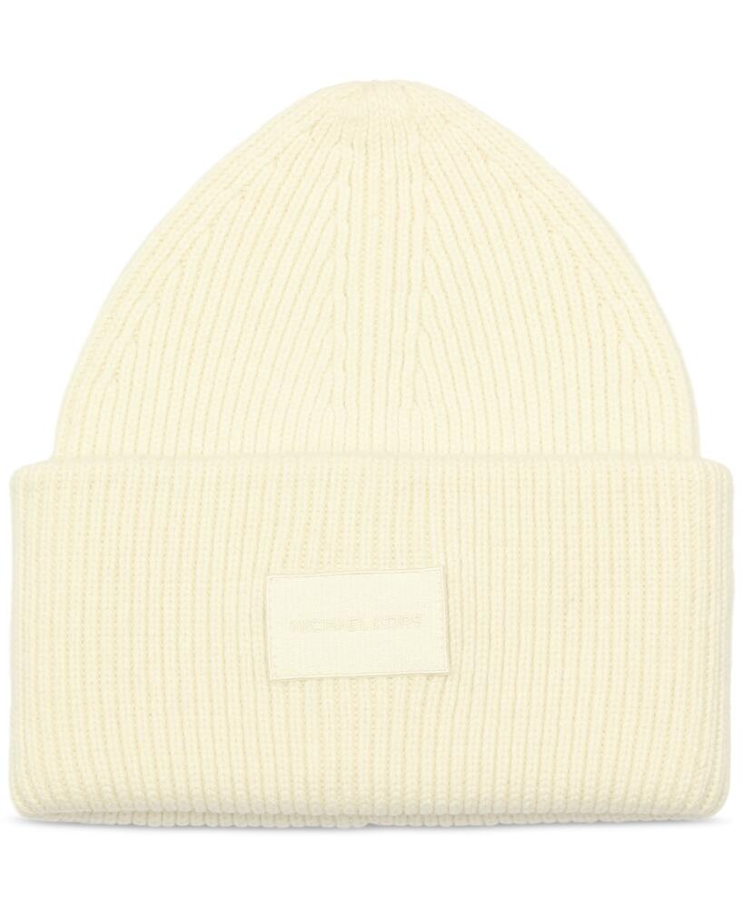 Michael Michael Kors Women's Fine Rib Cuff Beanie - Cream Cover