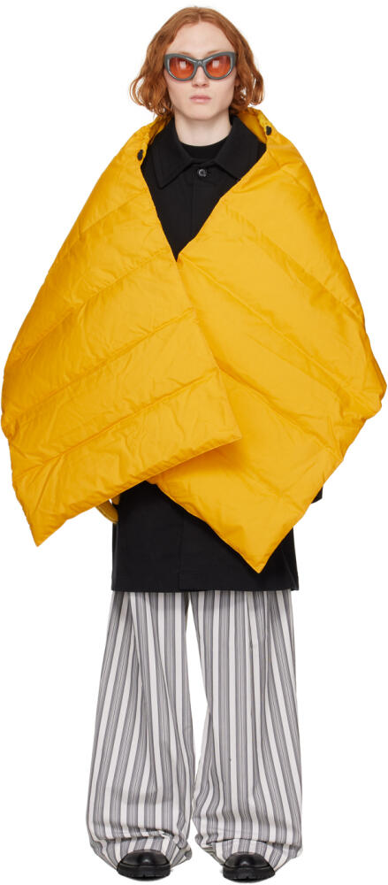 Dries Van Noten Yellow Quilted Down Scarf Cover