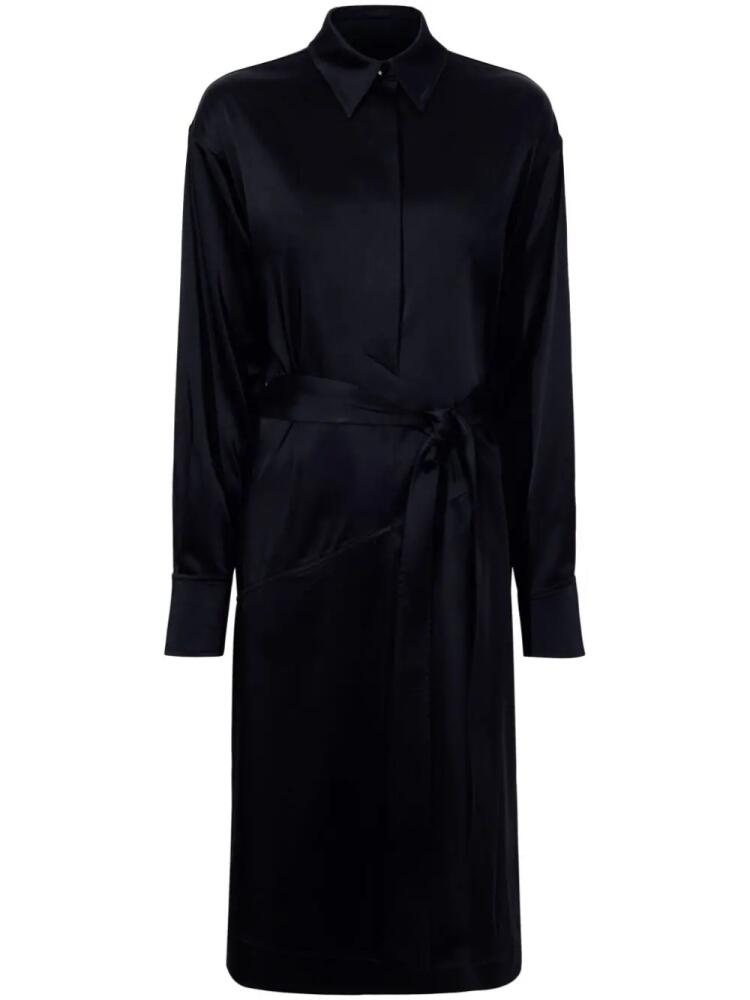 Proenza Schouler Andy satin midi dress - Black Cover