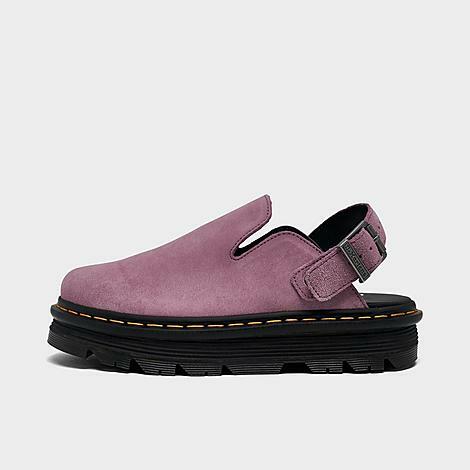 Dr. Martens Women's Zebzag Suede Slingback Mule Sandals in Purple/Muted Purple Cover