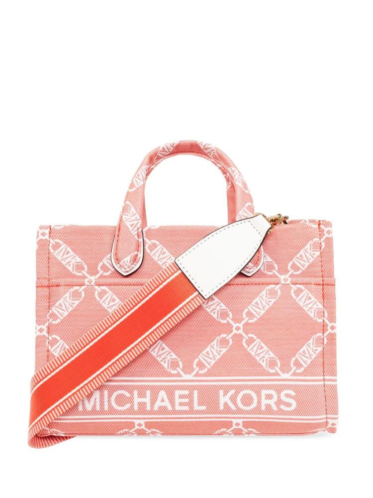 Michael Michael Kors small Gigi jacquard tote bag - Pink Cover