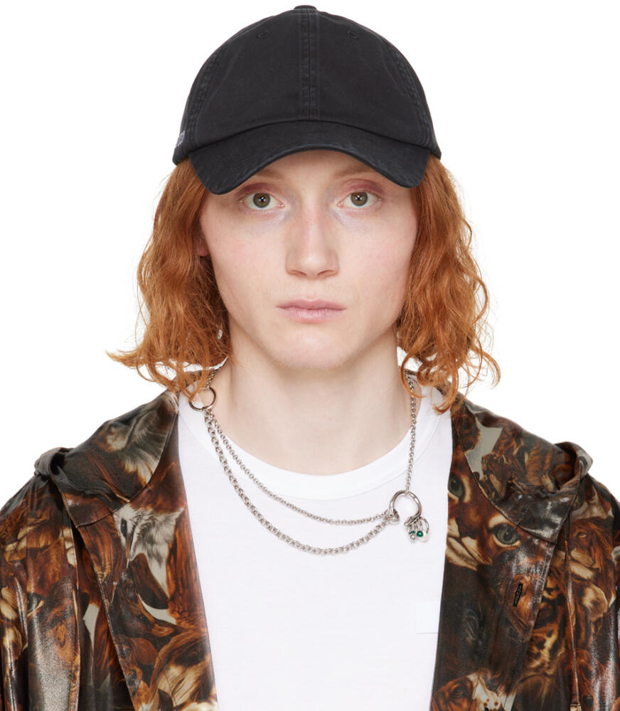 Acne Studios Black Twill Cap Cover