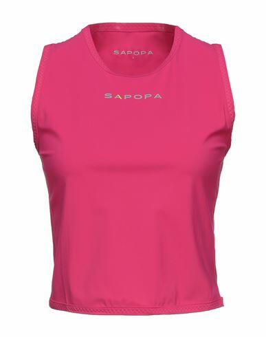 Sàpopa Woman Top Fuchsia Nylon, Elastane Cover