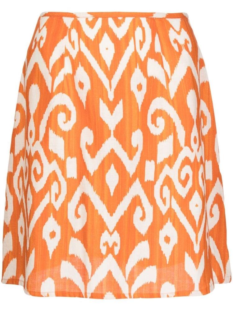 Bambah geometric mini skirt - Orange Cover