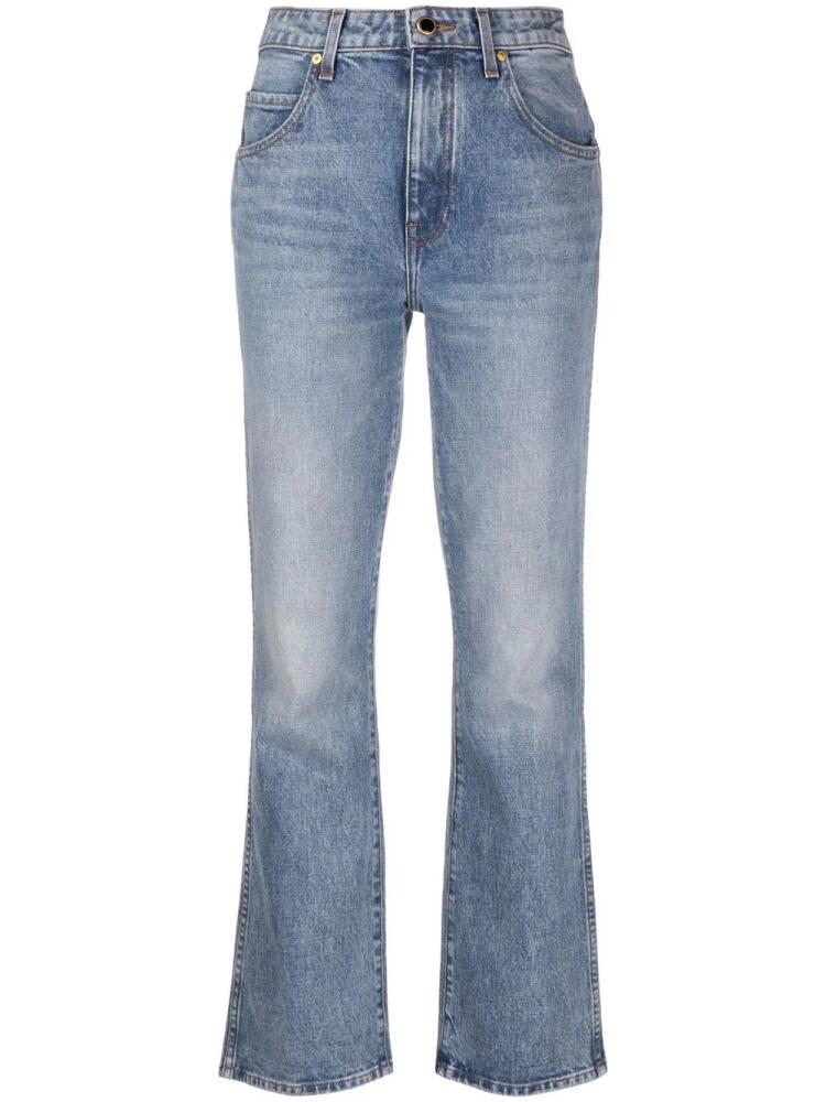 KHAITE Bryce high-waisted jeans - Blue Cover