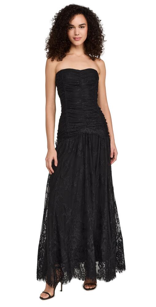 byTiMo Lace Rouching Gown Black Cover