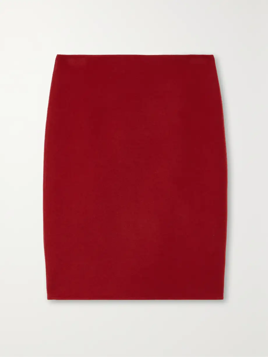 The Row - Bart Cashmere Skirt - Red Cover