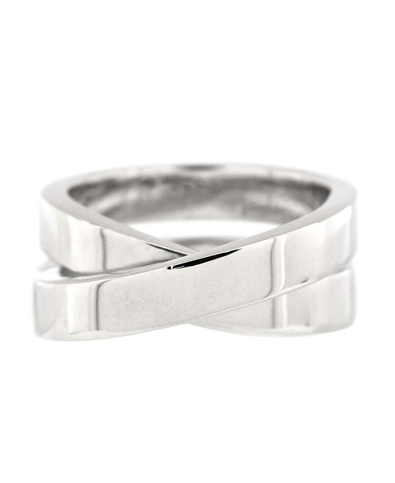 Pre-Owned Cartier Paris Nouvelle Vague Crossover Ring 18K White Gold Cover