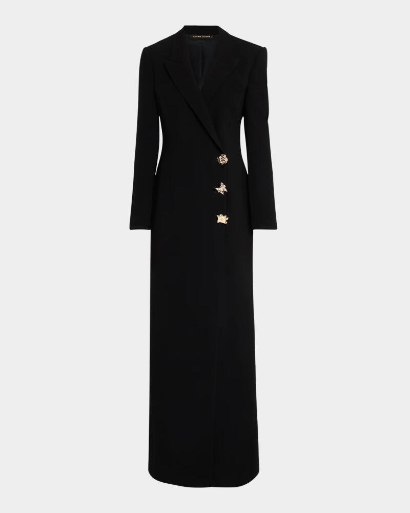 Zuhair Murad Double-Breasted Cady Maxi Tuxedo Dress Cover