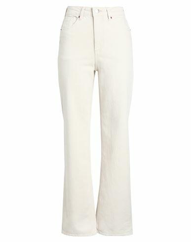 Vero Moda Woman Jeans Ivory Cotton, Recycled cotton, Elastane Cover