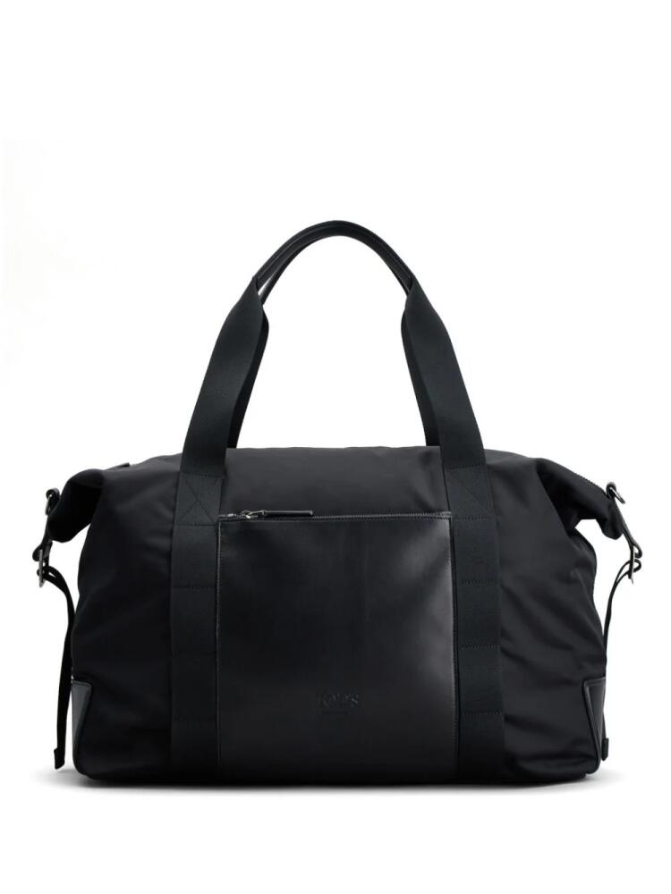 Tod's logo-debossed leather duffle bag - Black Cover