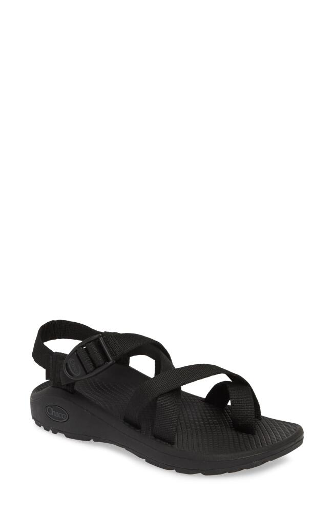 Chaco Z Cloud 2 Toe Loop Sport Sandal in Solid Black Fabric Cover