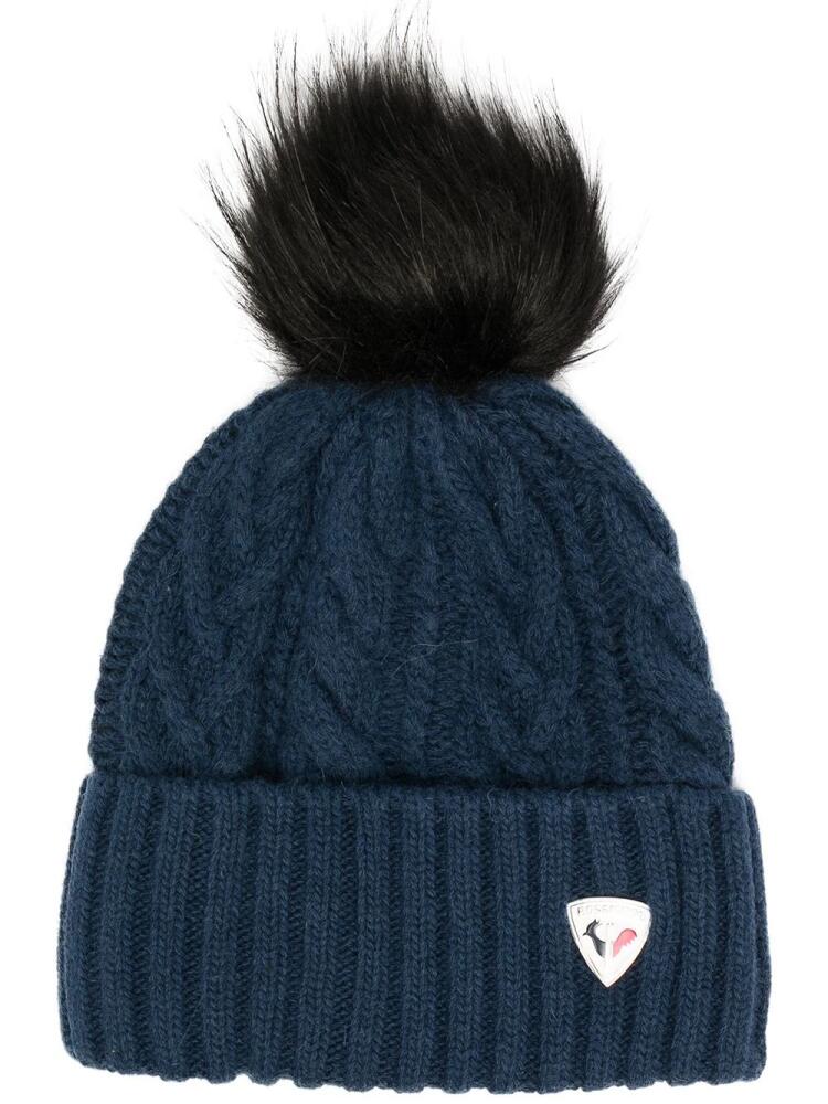 Rossignol cable-knit beanie - Blue Cover