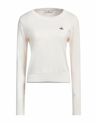 Vivienne Westwood Woman Sweater Ivory Cotton, Cashmere Cover