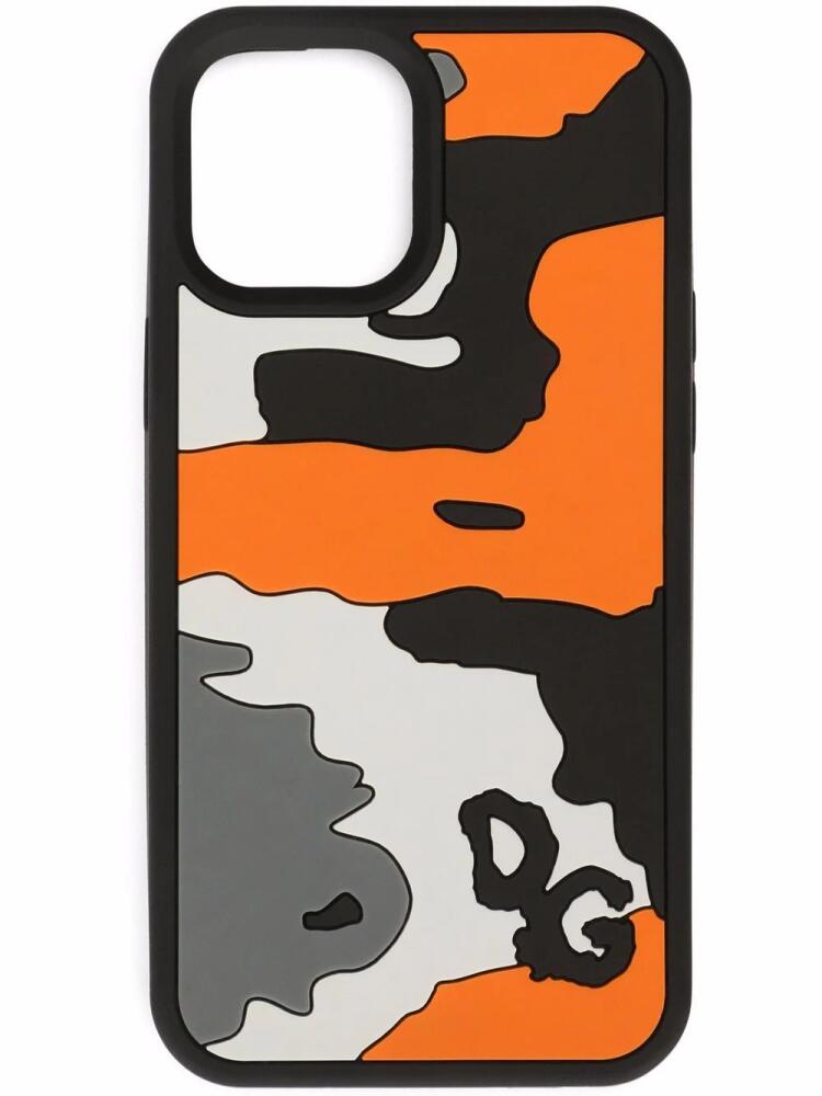 Dolce & Gabbana camouflage-print iPhone 12 Pro case - Black Cover