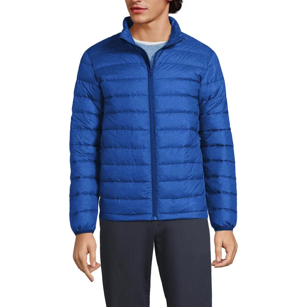 Lands' End Wanderweight Ultralight Packable Down Jacket in Evening Cobalt Heather Cover