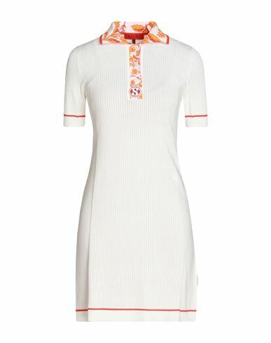 Max & co. With Superga Woman Mini dress White Viscose, Polyester Cover