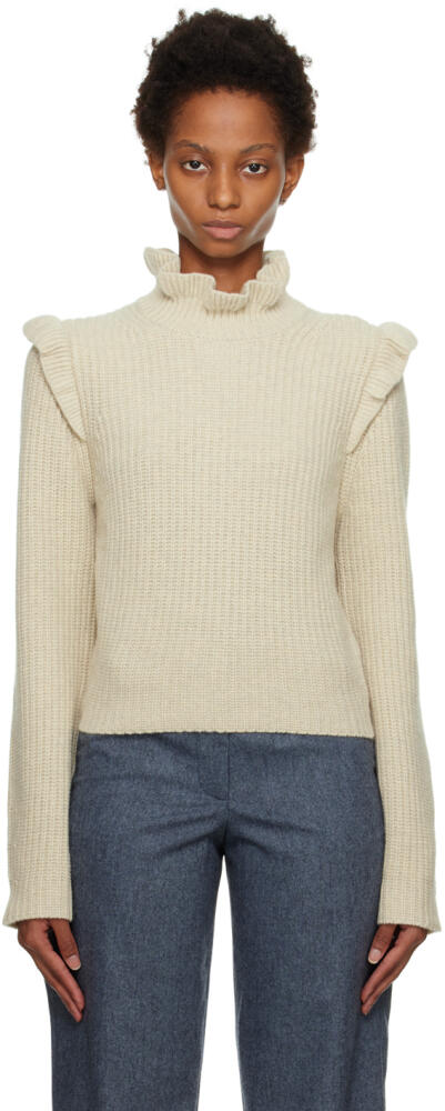 See by Chloé Off-White Ruffle Sweater Cover