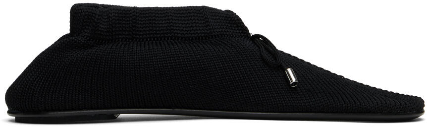 TOTEME Black 'The Knitted' Ballerina Flats Cover