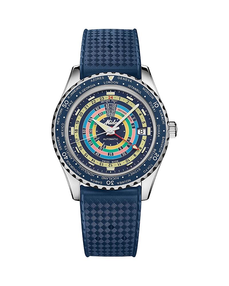 Mido Ocean Star Tribute Decompression Worldtimer Watch, 41mm Cover