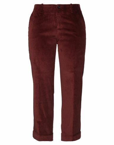 Berwich Woman Pants Burgundy Cotton, Elastane Cover