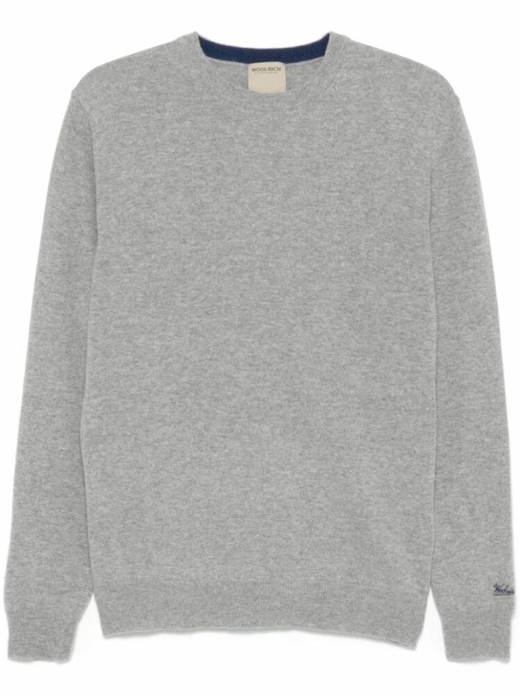 Woolrich logo-embroidered jumper - Grey Cover