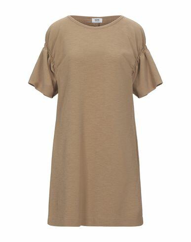 Kate By Laltramoda Woman Mini dress Camel Polyester, Elastane Cover