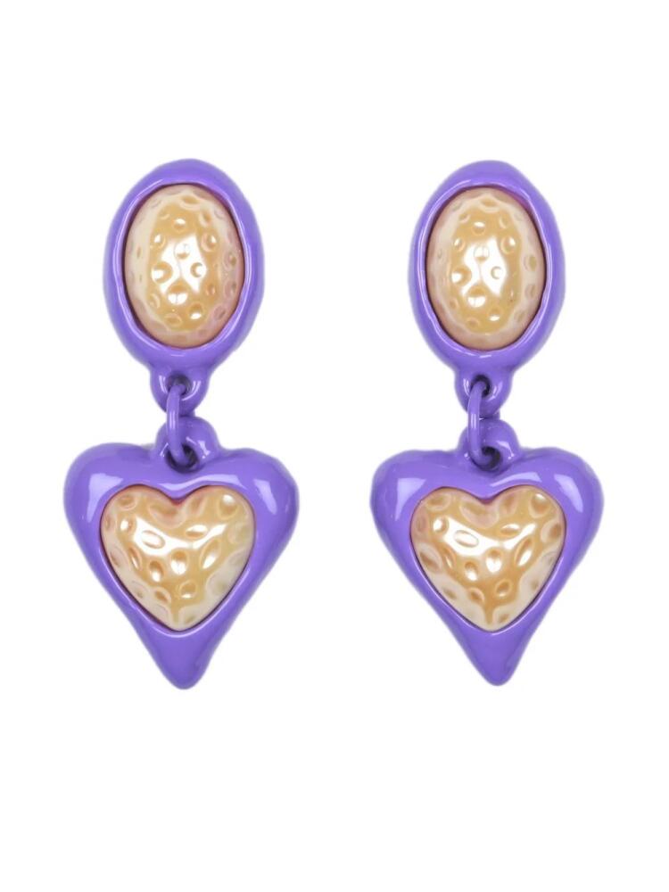 JULIETTA Night Fever drop earrings - Purple Cover