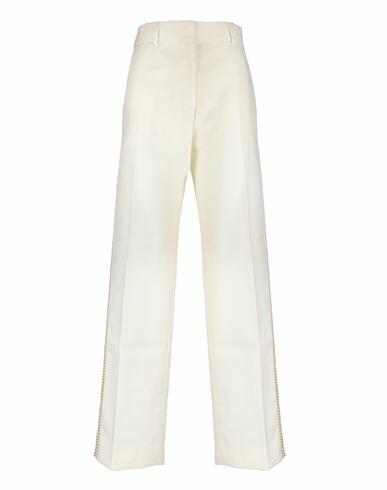 Palm Angels Palm Angels Cream Trousers Woman Pants White Wool Cover