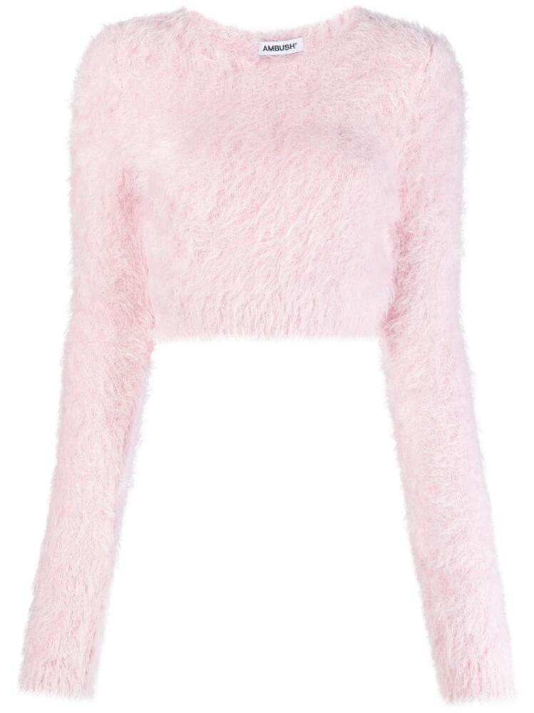 AMBUSH knitted cropped sweater - Pink Cover